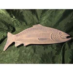 Exclusive For Harry And David Fish Platter‎ Blue 19" Medford OR Made In Portugal